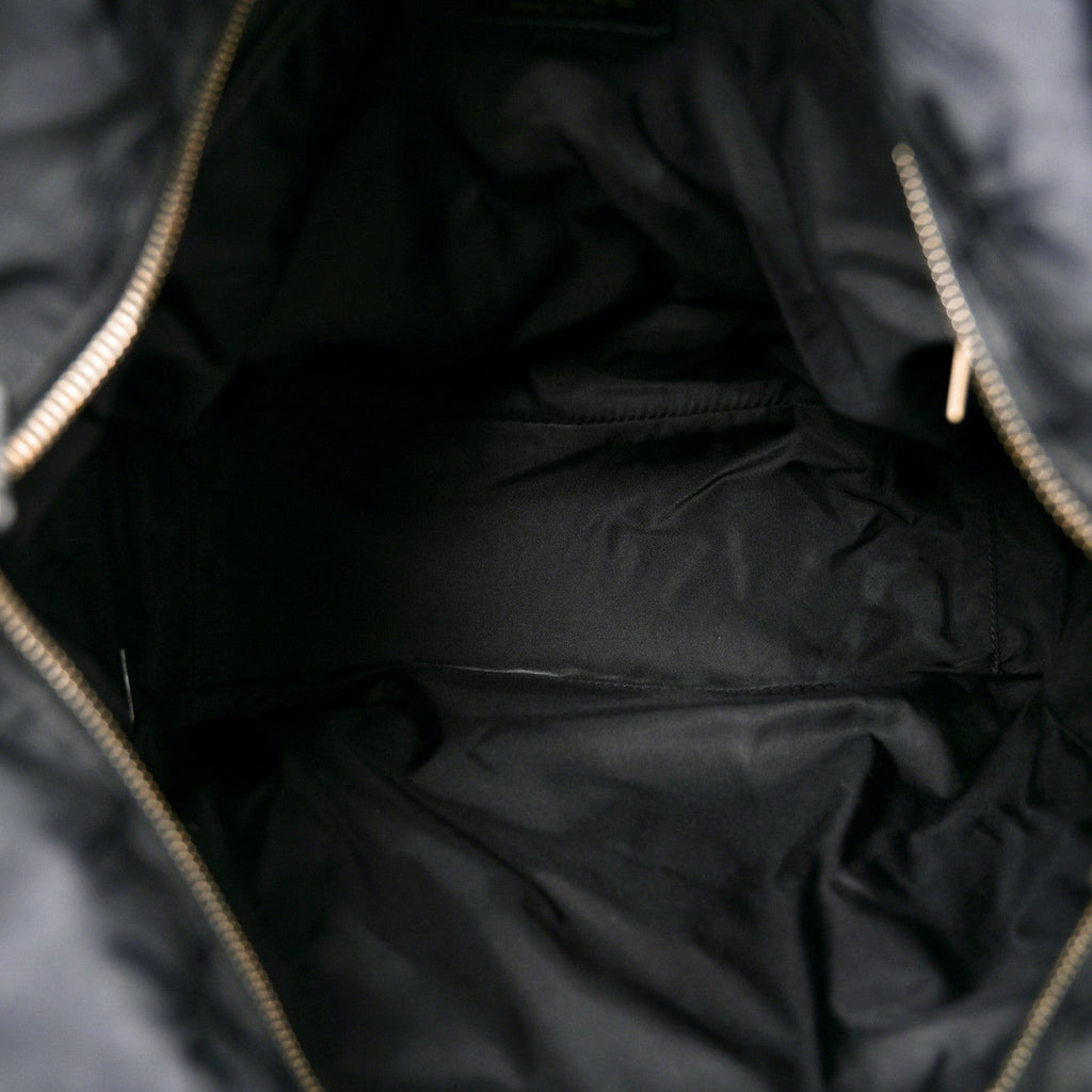 Nylon Large Travel Tote Black