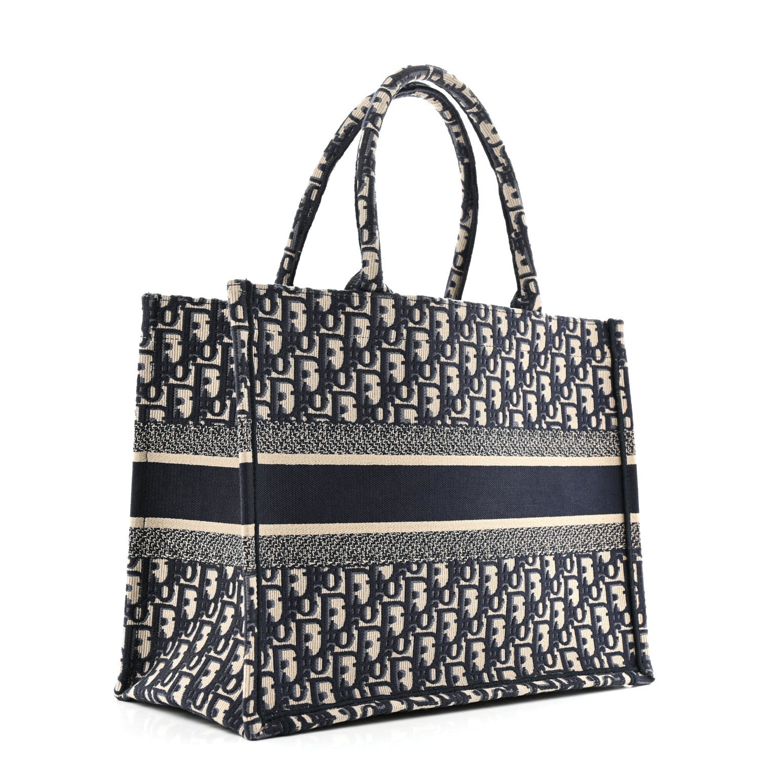 Oblique Medium Book Tote Blue Multicolor