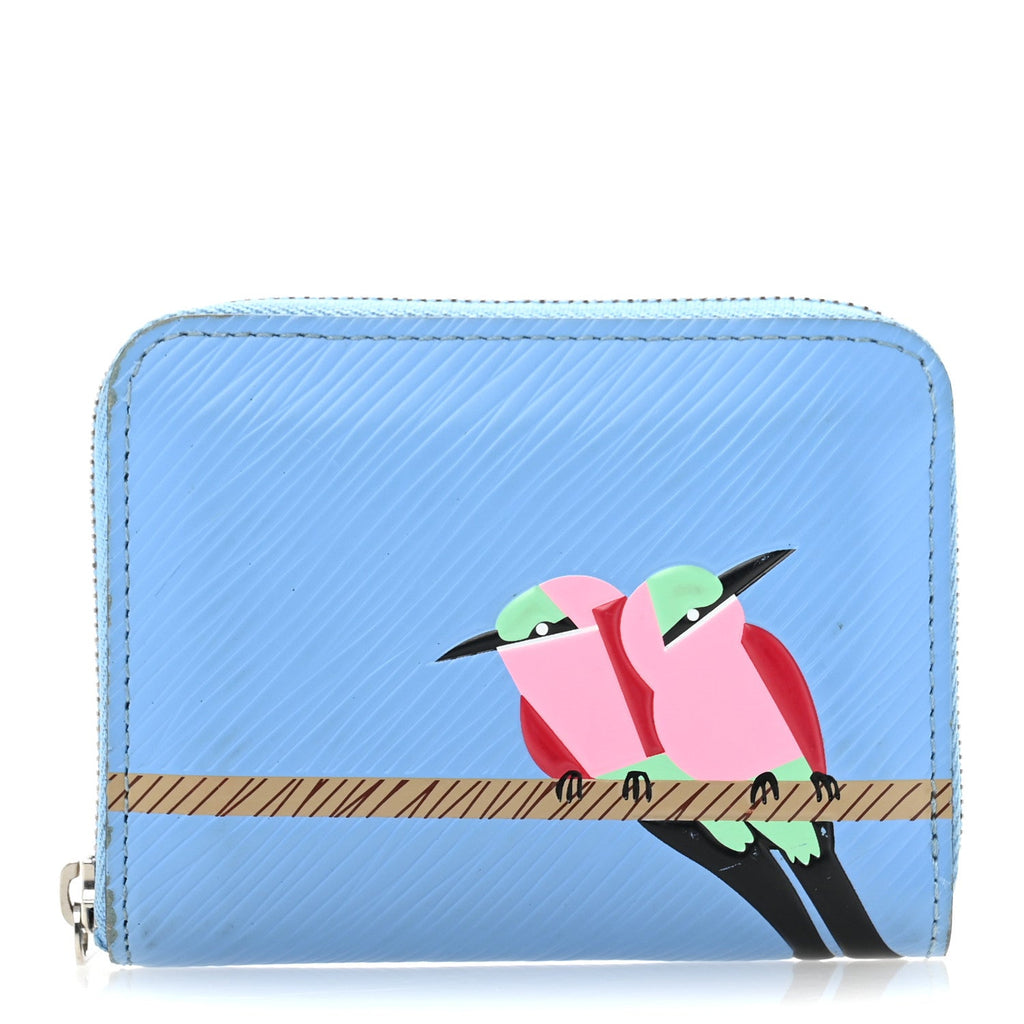Epi Early Bird Zippy Coin Purse Bleuet