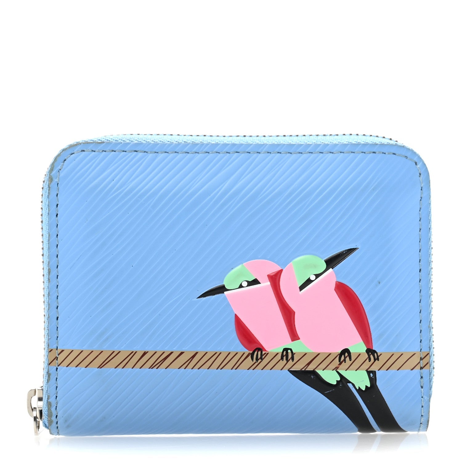 Epi Early Bird Zippy Coin Purse Bleuet