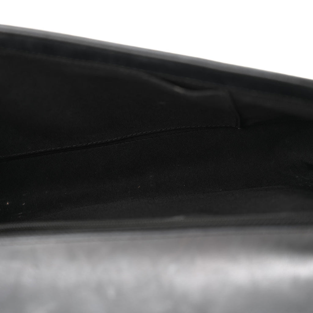Lambskin Quilted New Medium Boy Flap Black