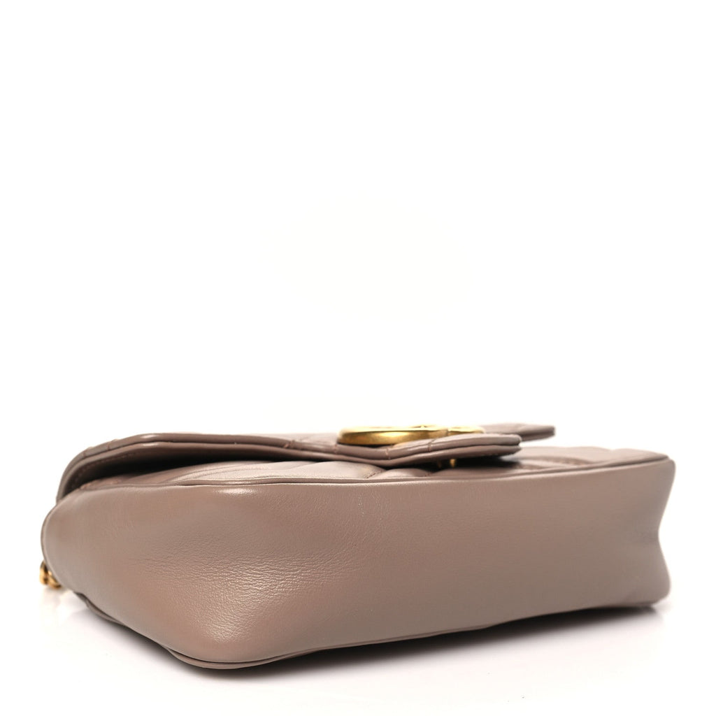 Calfskin Matelasse Mini GG Marmont Shoulder Bag Porcelain Rose