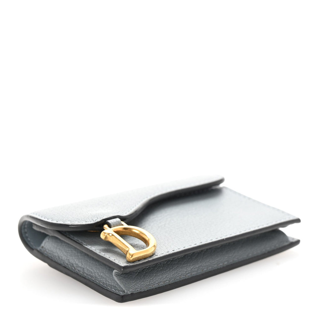 Goatskin Saddle  Holder Sky Blue