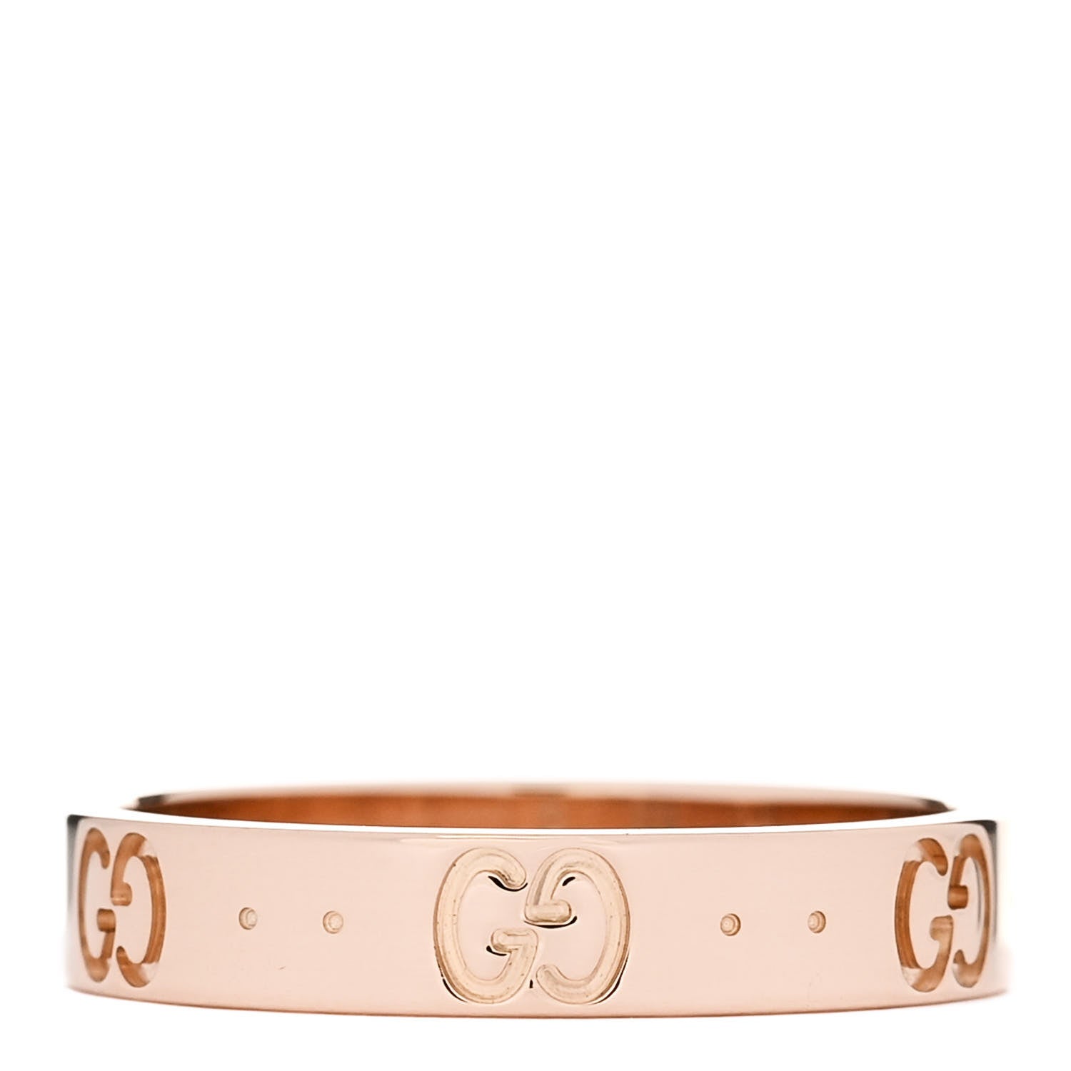 18K Rose Gold 4mm Icon Thin Band Ring  57 8