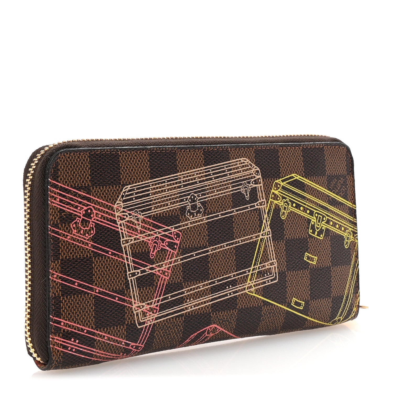 Damier Ebene 2014 Christmas Animation Zippy Wallet