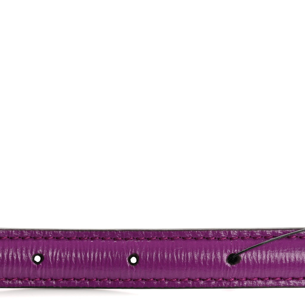 Efesto Leather Womens Horsebit 15/23mm Belt 95 38 Purple