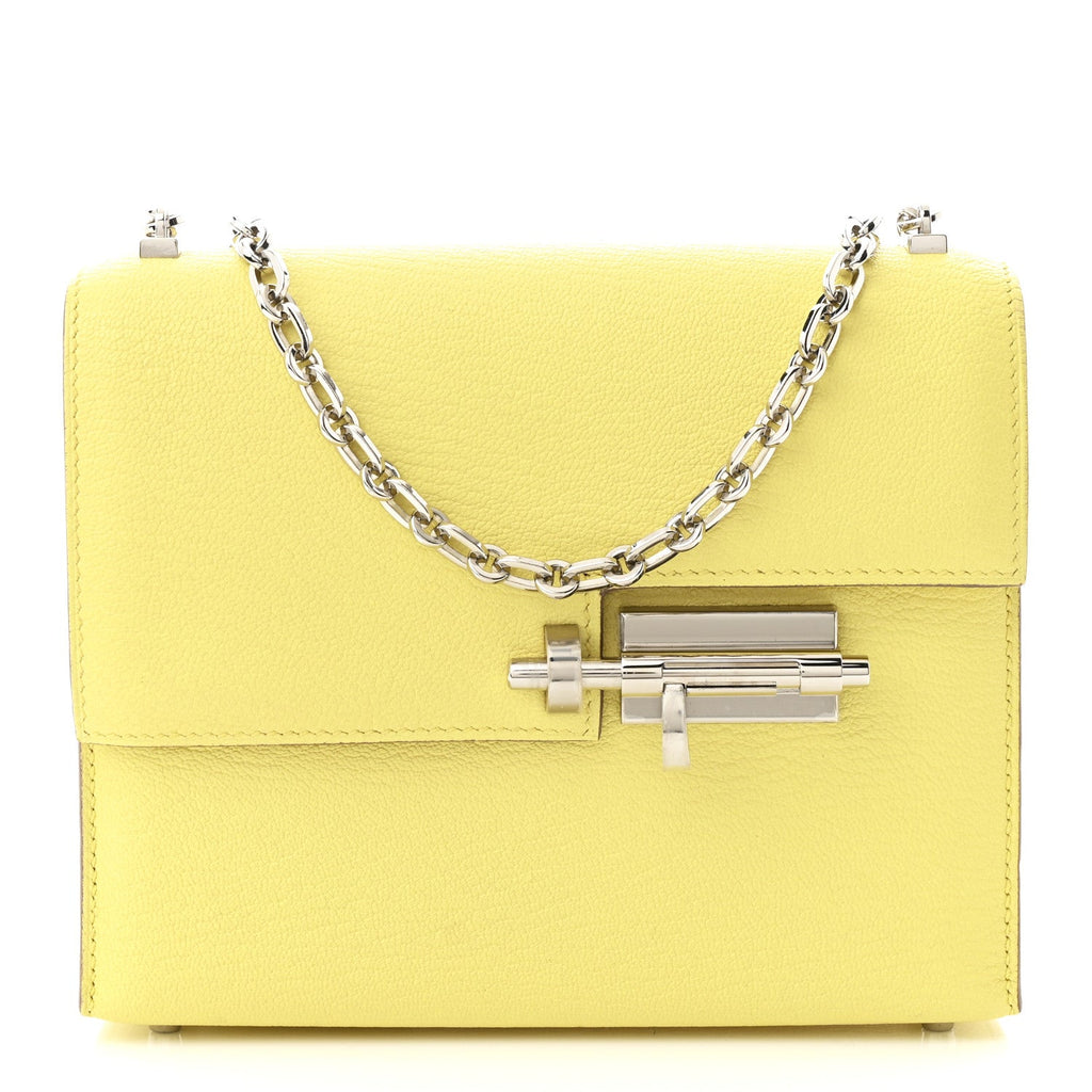 Chevre Mysore Mini Verrou Chaine Bag Limoncello