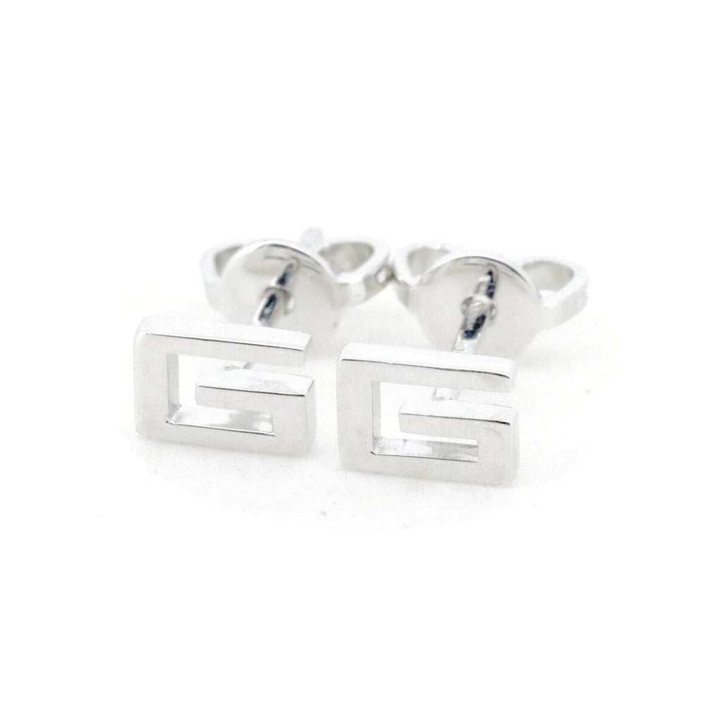 Gucci G Motif K18WG Earrings