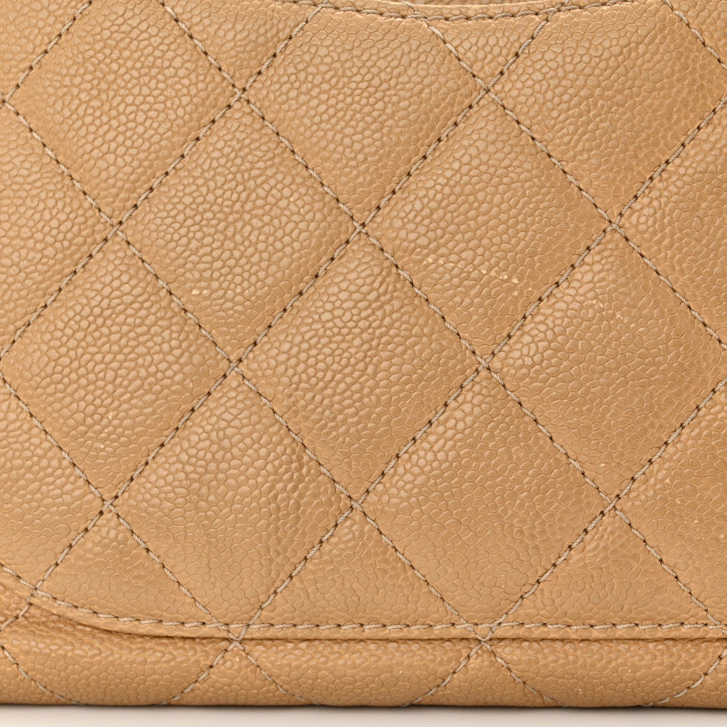 Caviar Quilted 2.55 Reissue 227 Flap Beige