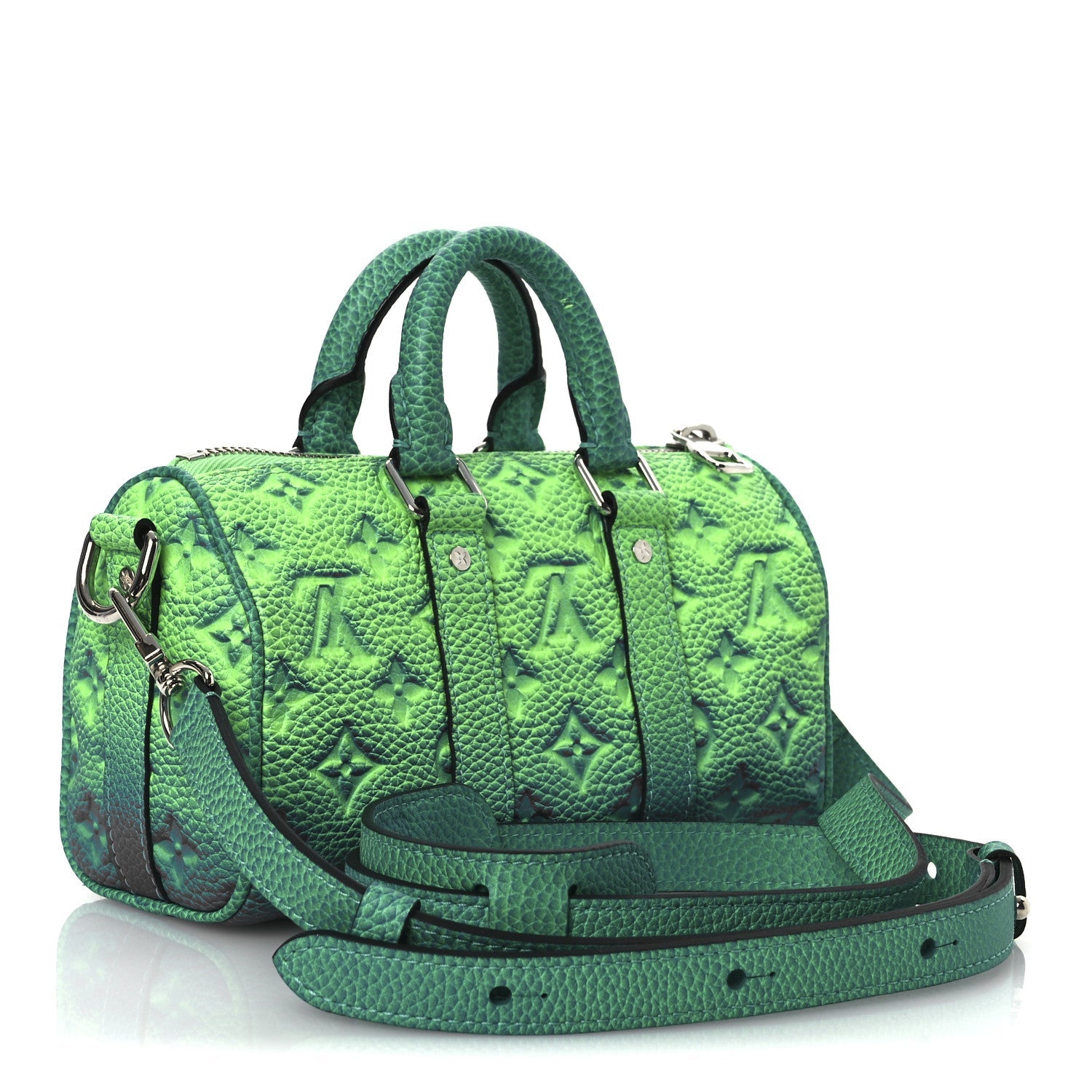 Taurillon Illusion Keepall XS Bleu Vert