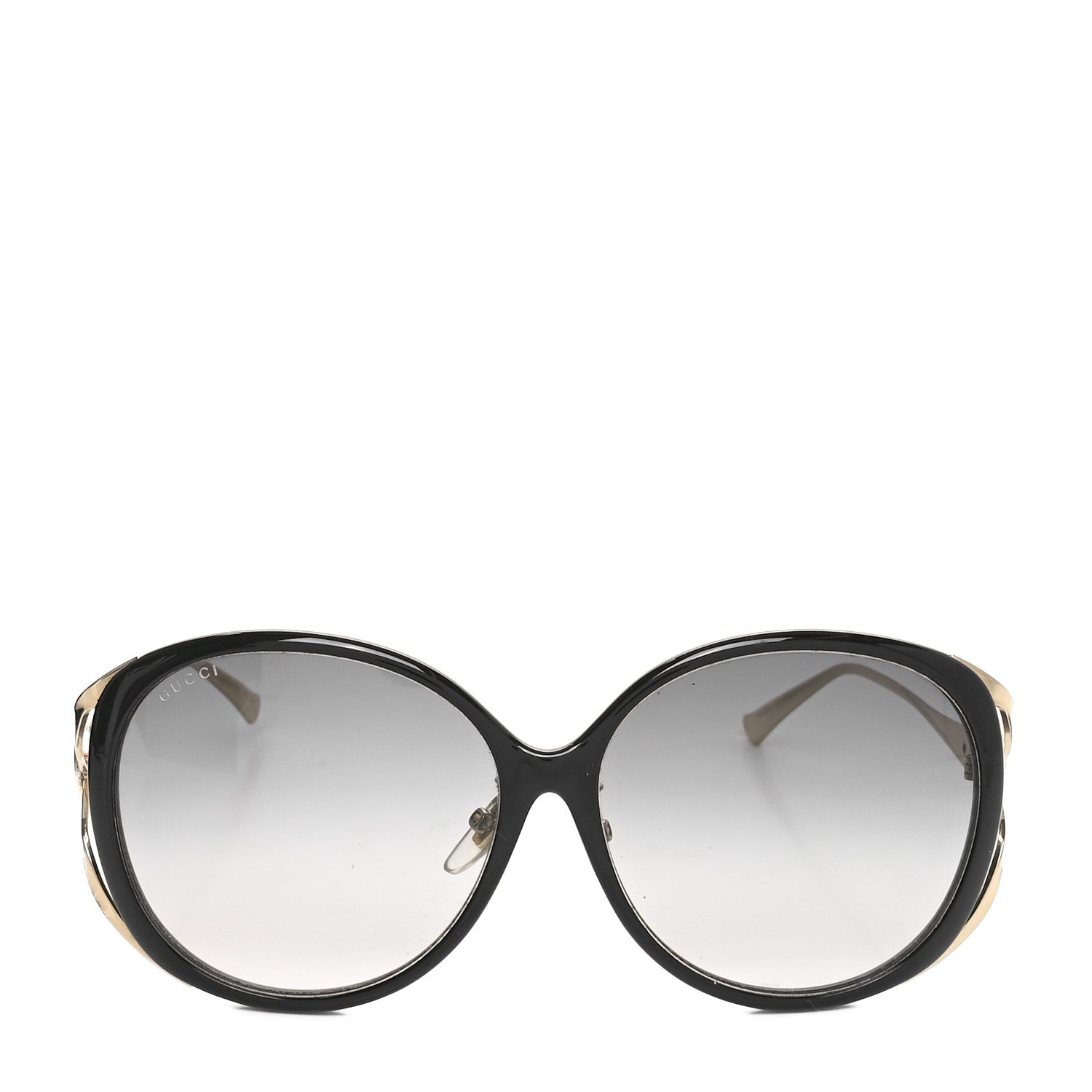 Metal Oversized Round Frame GG0225S Sunglasses Gold