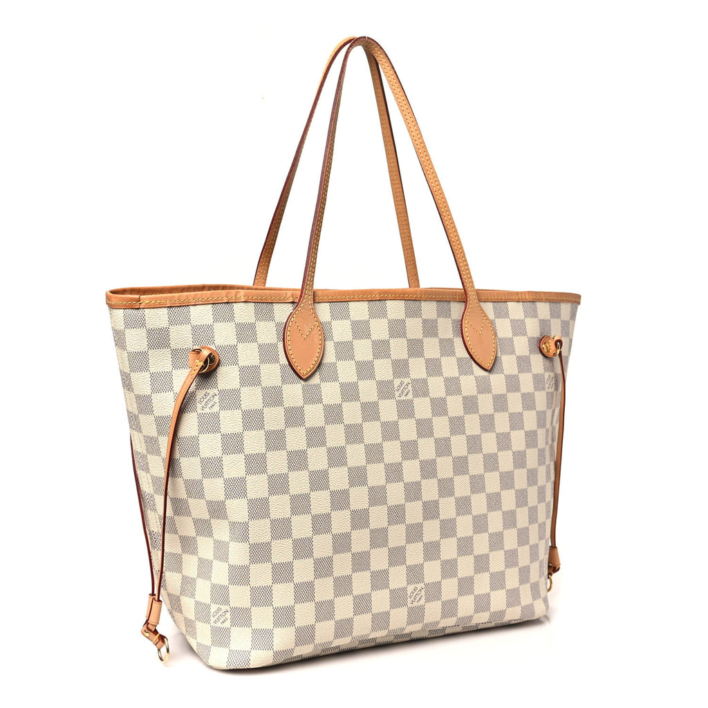 Damier Azur Neo Neverfull MM Rose Ballerine