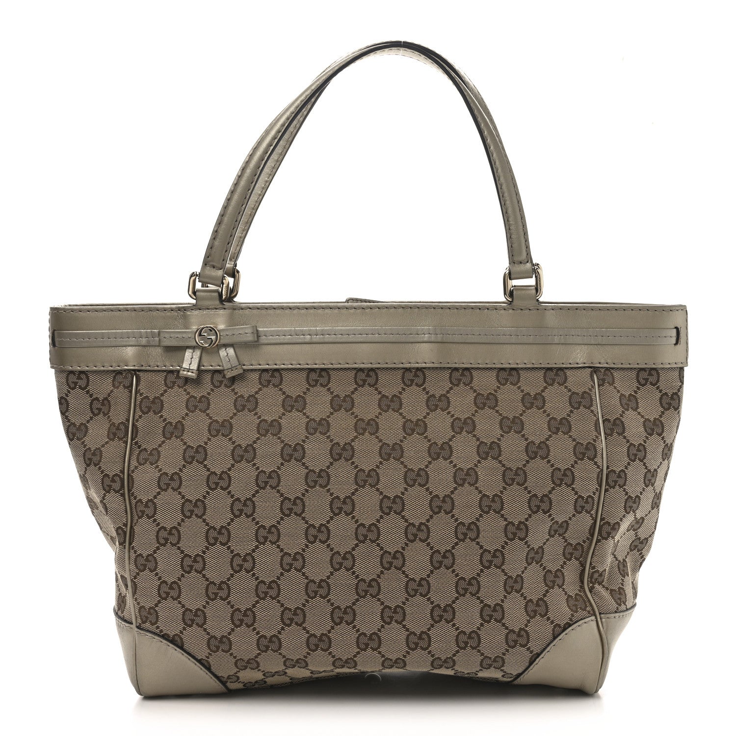 Monogram Web Medium Mayfair Tote Gold