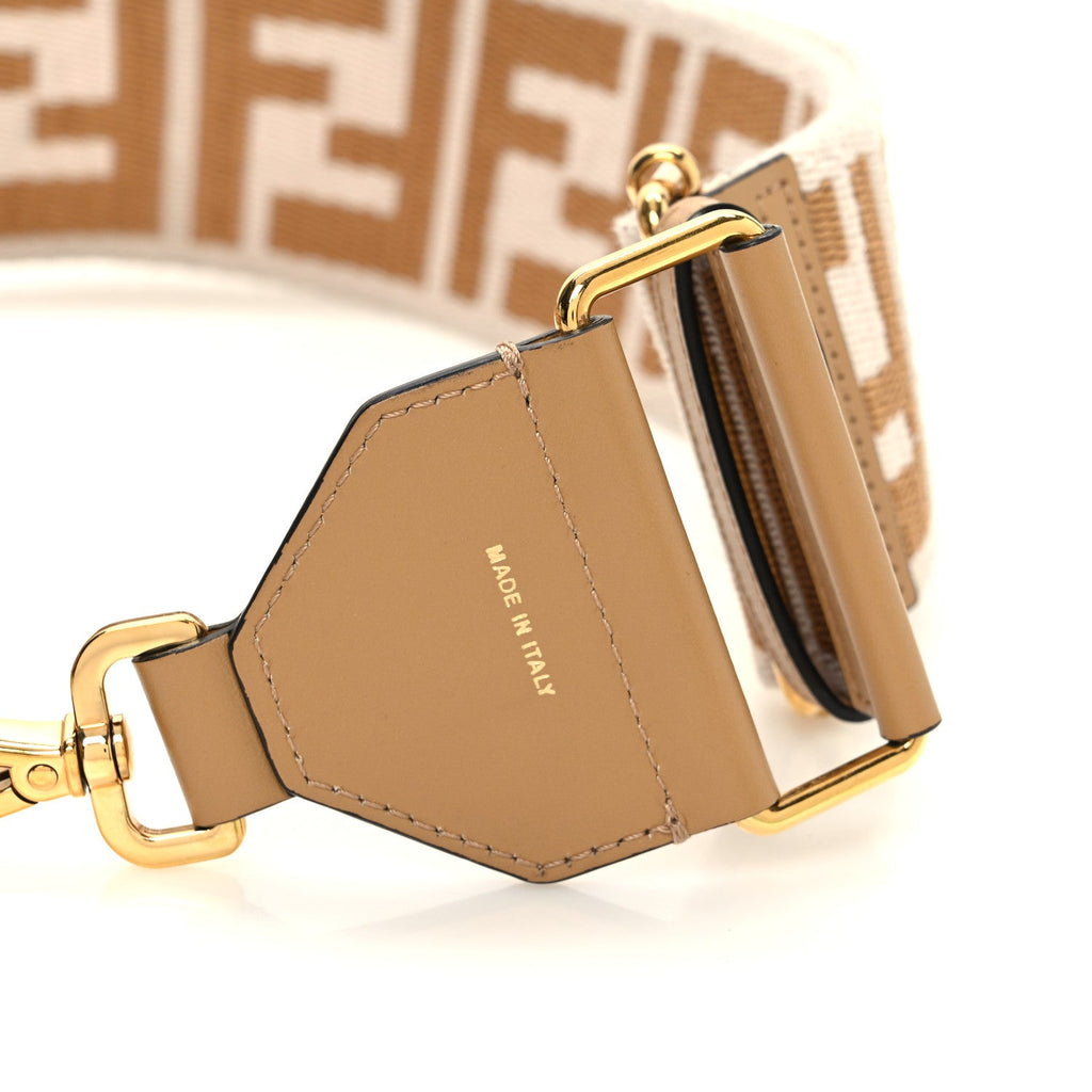Ribbon Vitello King FF 1974 Adjustable Strap You Poudre Cuoio Miele Scuro