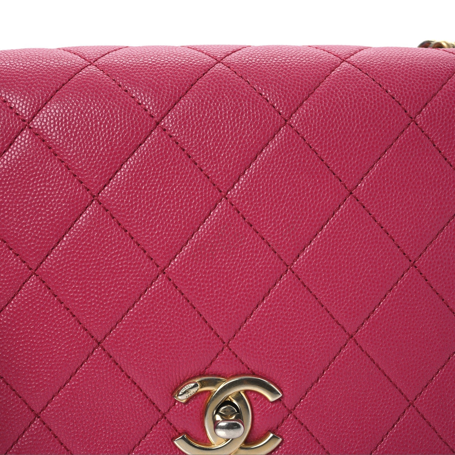 Caviar Quilted Small Fashion Therapy Flap Bag Dark Pink