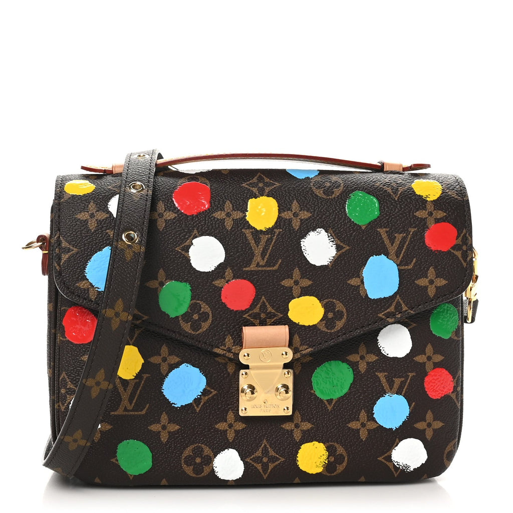 LV x YK Monogram Painted Dots Pochette Metis