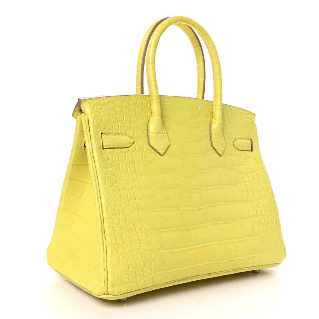 Matte Alligator Birkin 30 Lime