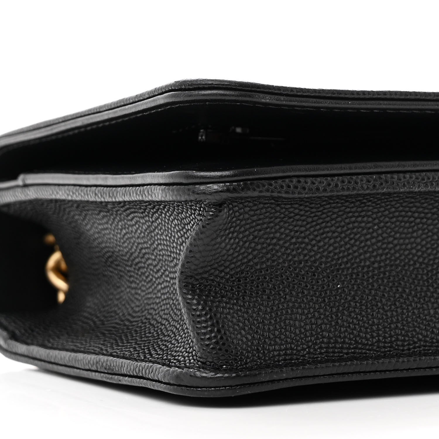 Caviar Quilted Boy Wallet On Chain WOC Black