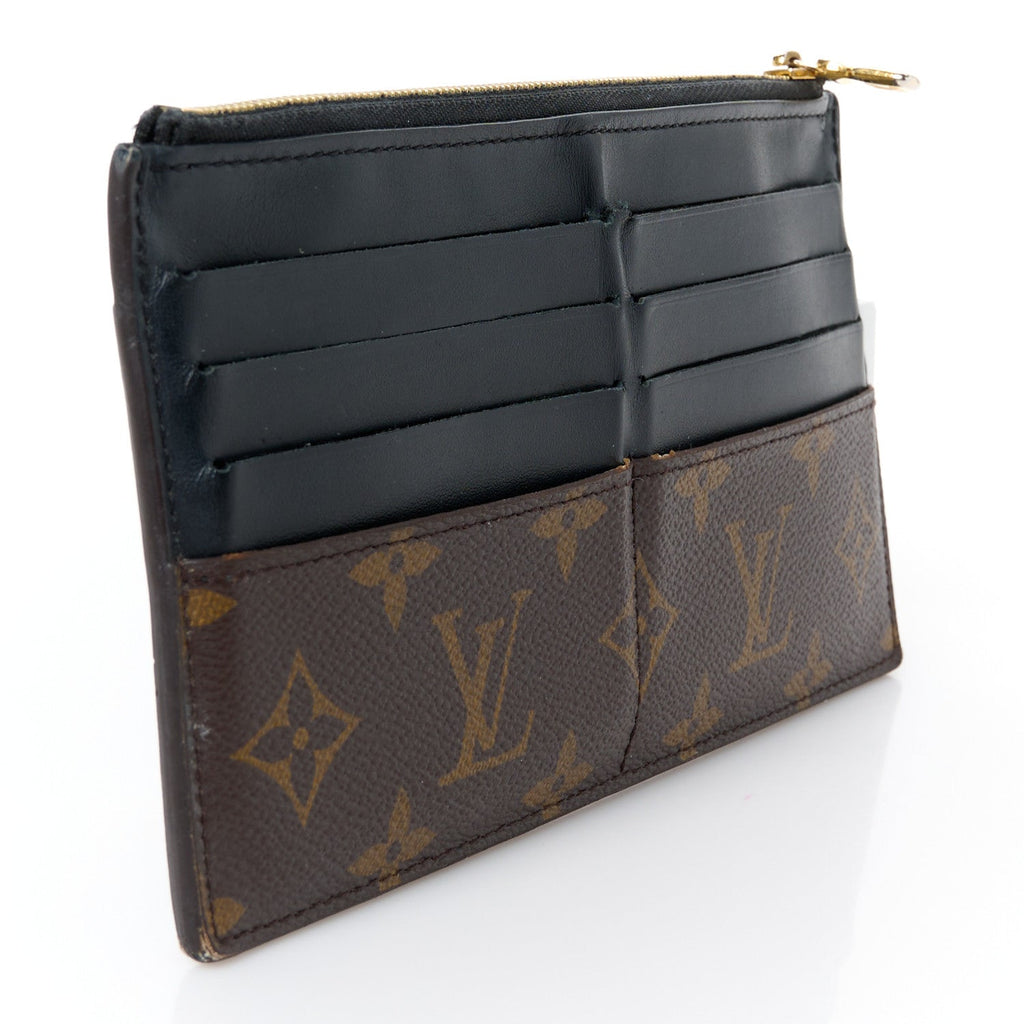 Monogram Slim Purse Black