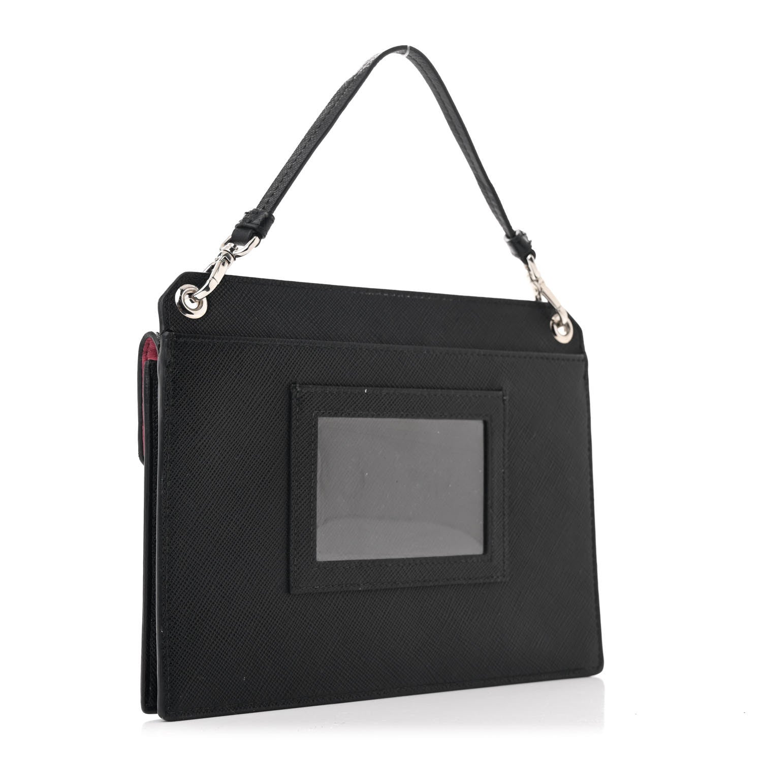 Saffiano Pradamalia Mini Bag Black Begonia
