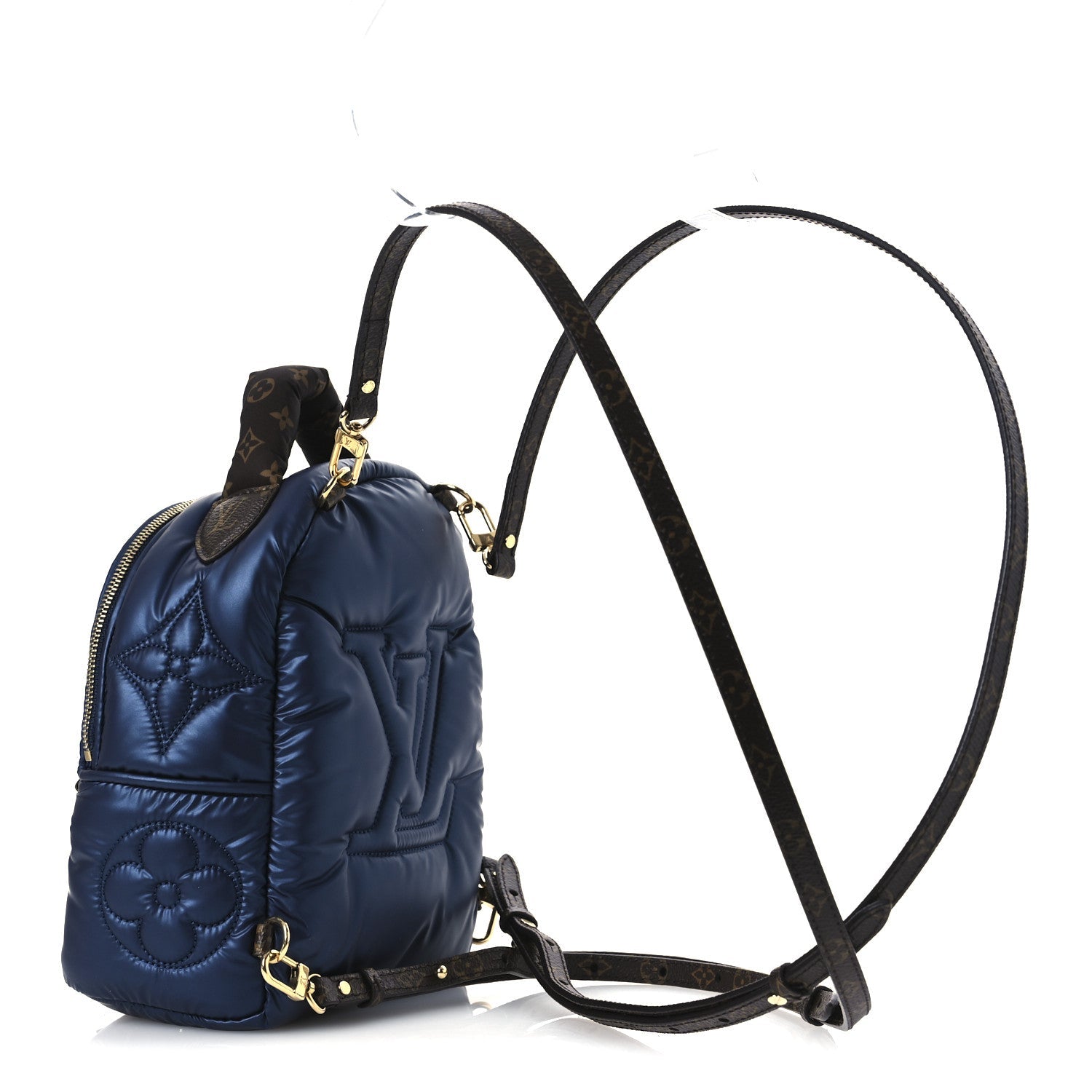 Econyl Mini Monogram Pillow Palm Springs Backpack Mini Navy