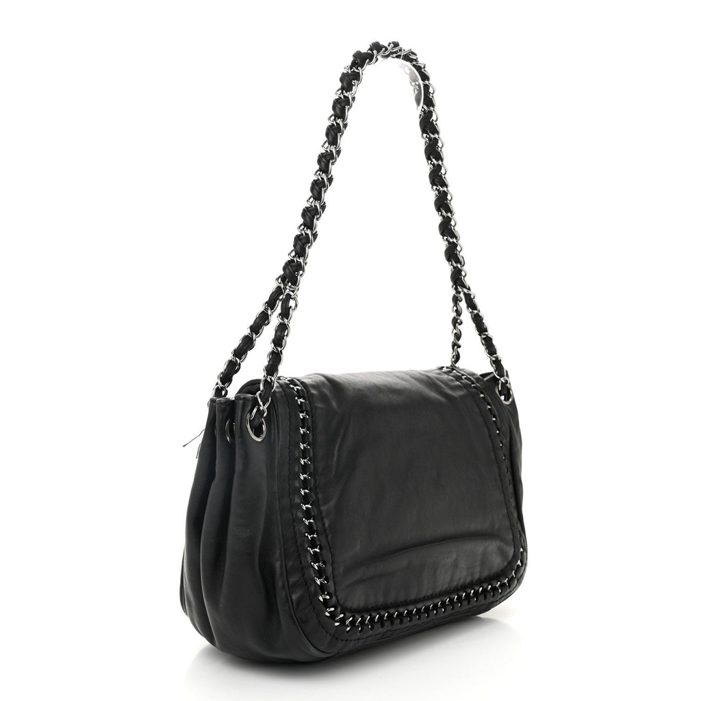 Lambskin Luxe Ligne Flap Black