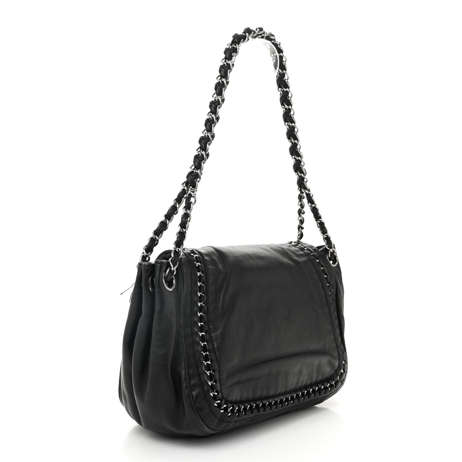 Lambskin Luxe Ligne Flap Black