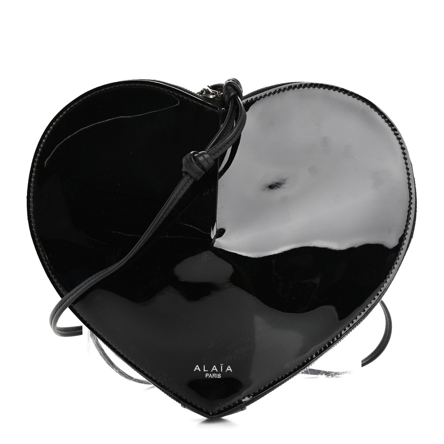 Patent Calfskin Le Coeur Bag Black