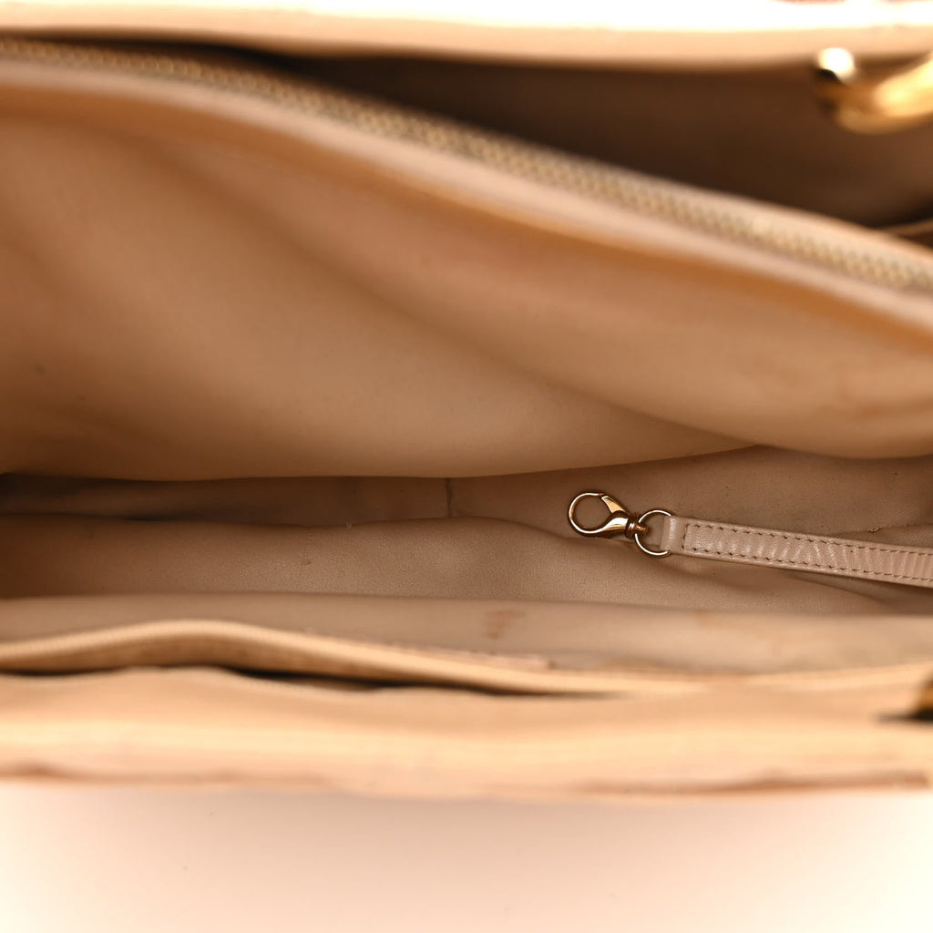 Caviar Quilted Grand Shopping Tote GST Beige Clair