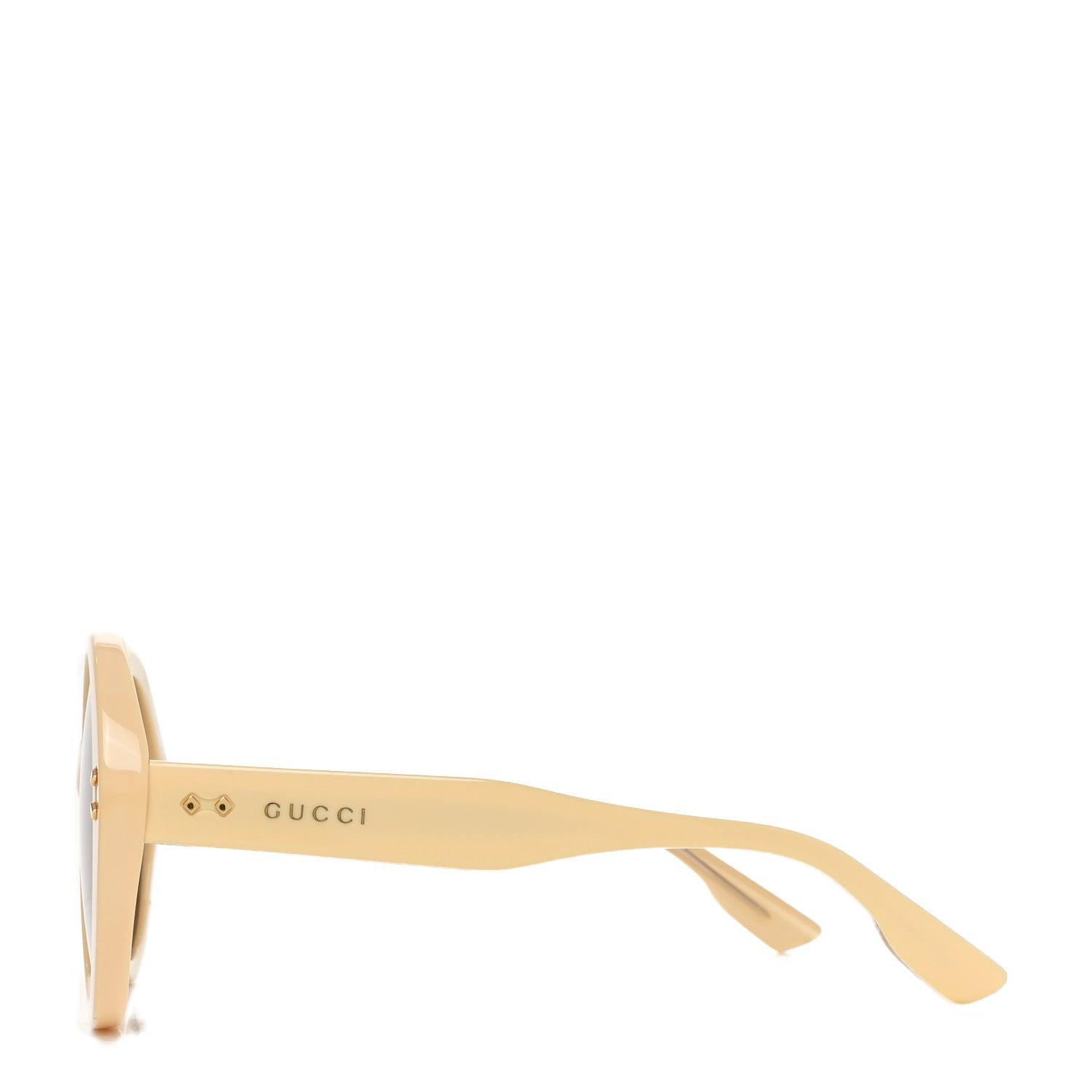 Acetate Round Sunglasses GG1081S Ivory