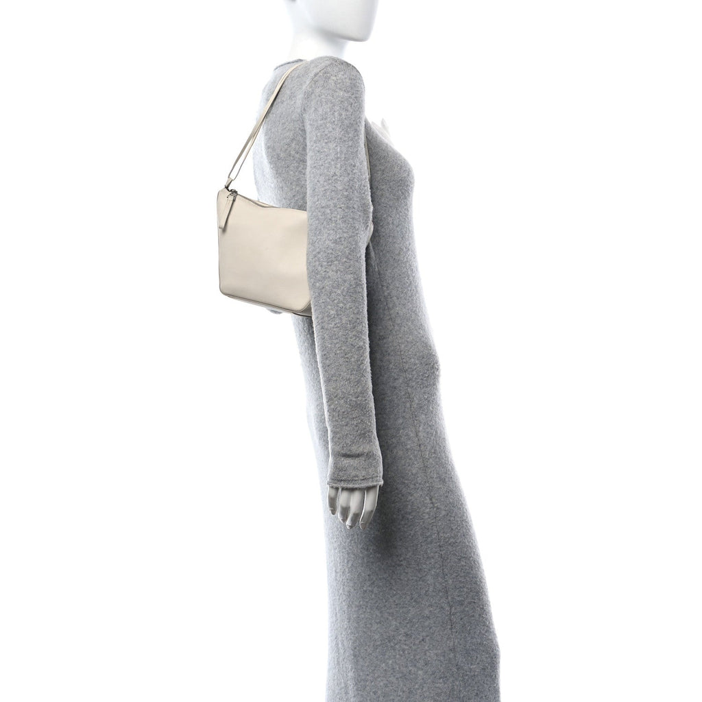 Calfskin Mini Hammock Hobo Soft White