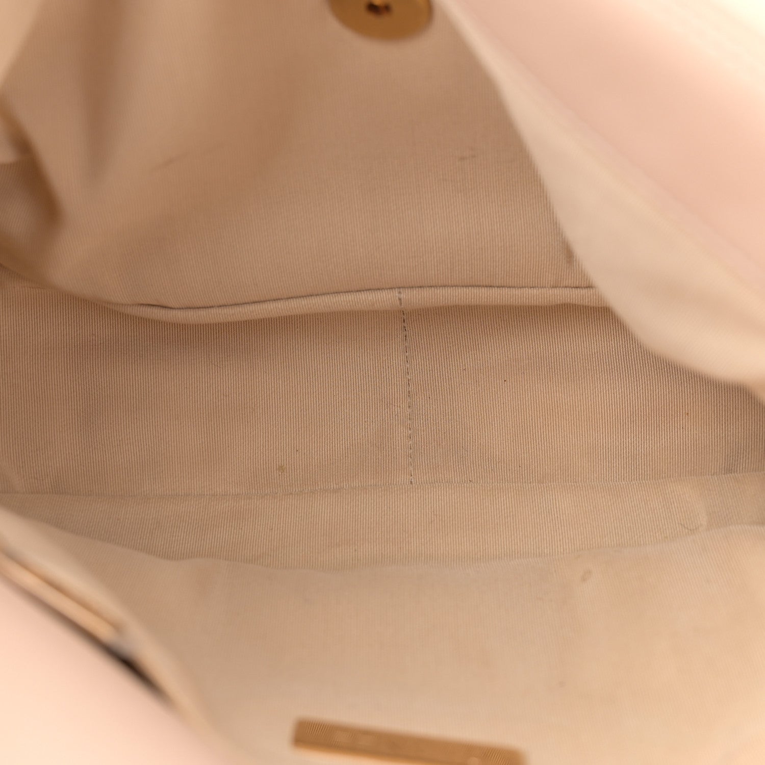 Lambskin Quilted Large Chanel 19 Flap Dark Beige