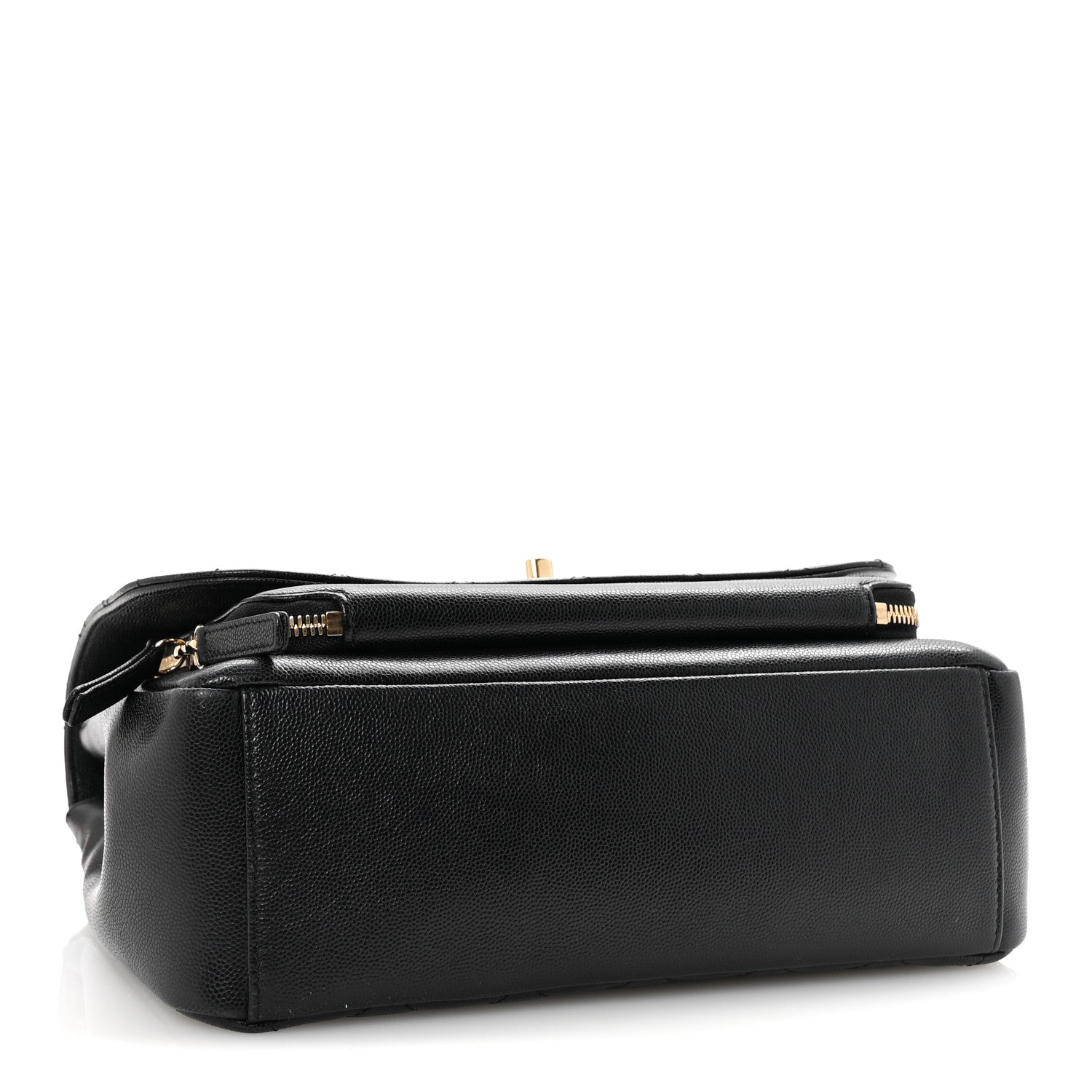 Caviar Quilted Large Business Affinity Flap Black