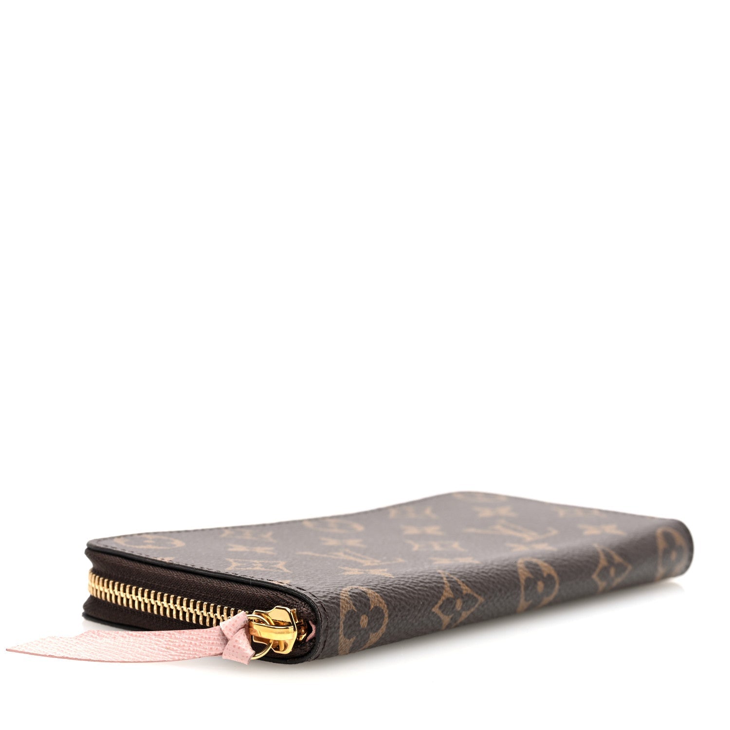 Monogram Clemence Wallet Rose Ballerine