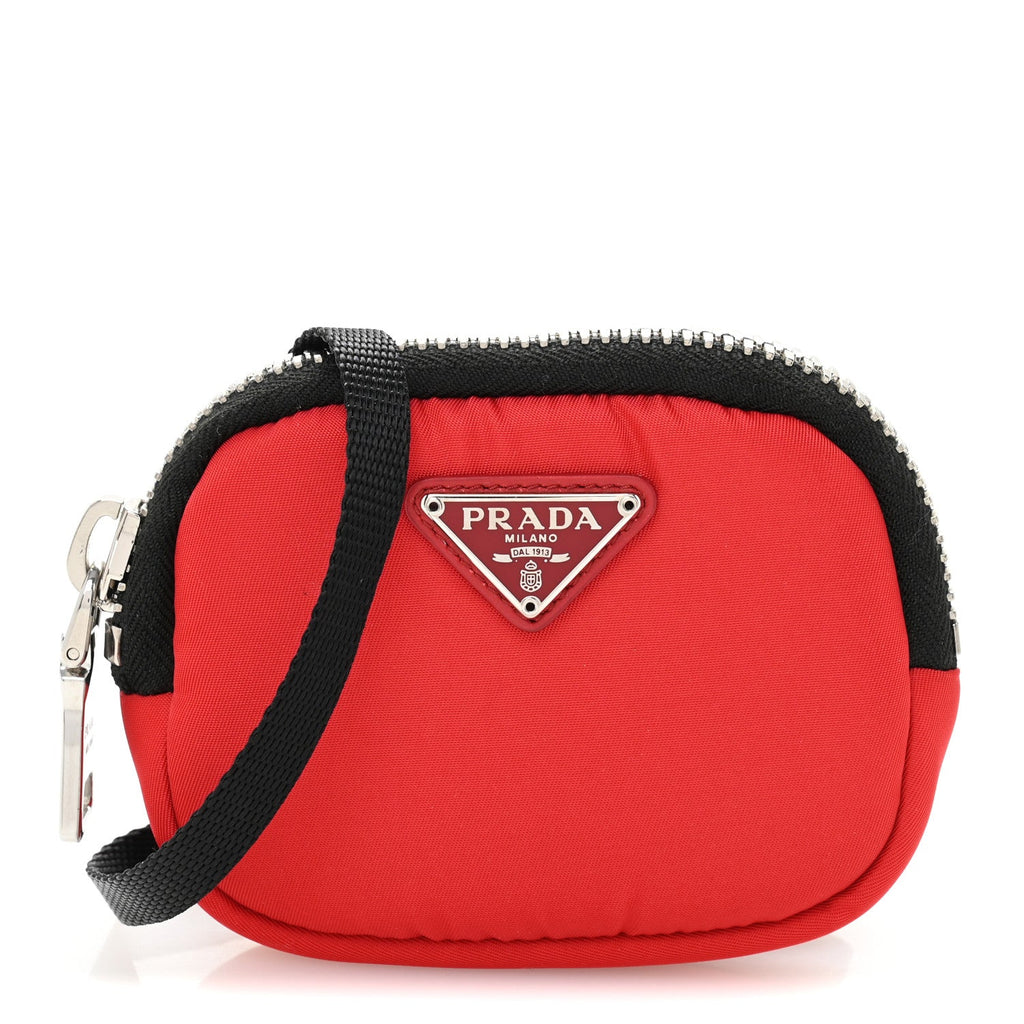 Trick Tessuto Nylon Cargo Pouch Rosso Black