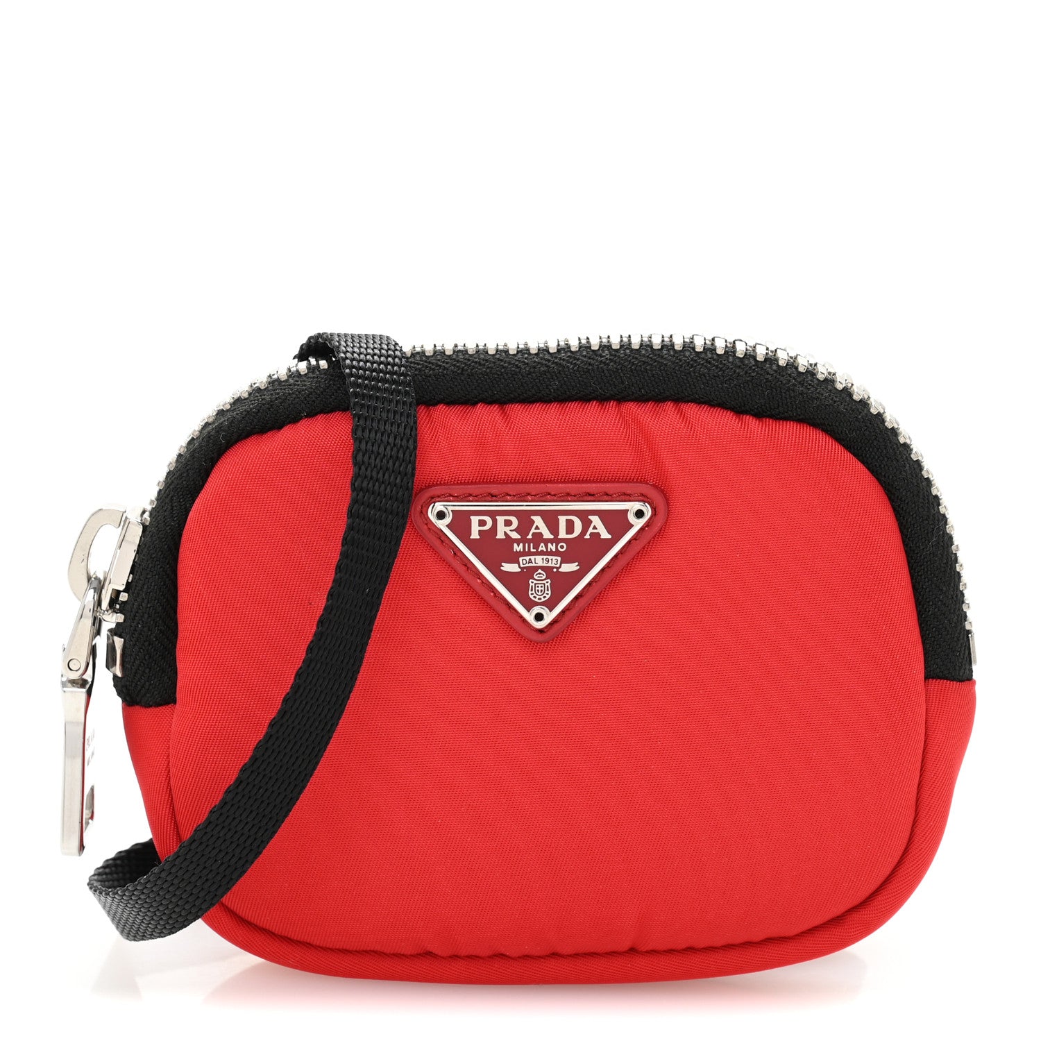 Trick Tessuto Nylon Cargo Pouch Rosso Black