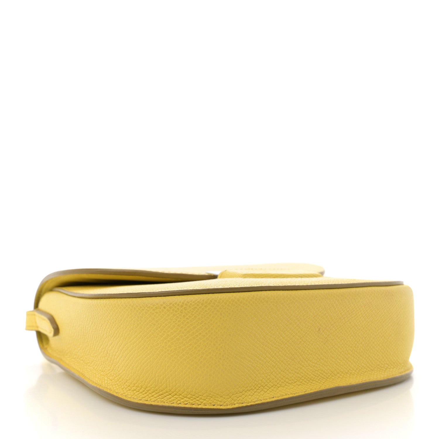 Grained Calfskin Small Trotteur Yellow