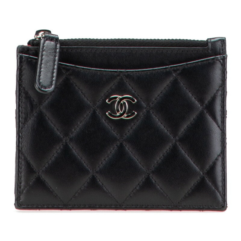 Chanel Coco Mark Matelasse Lambskin Coin  Case