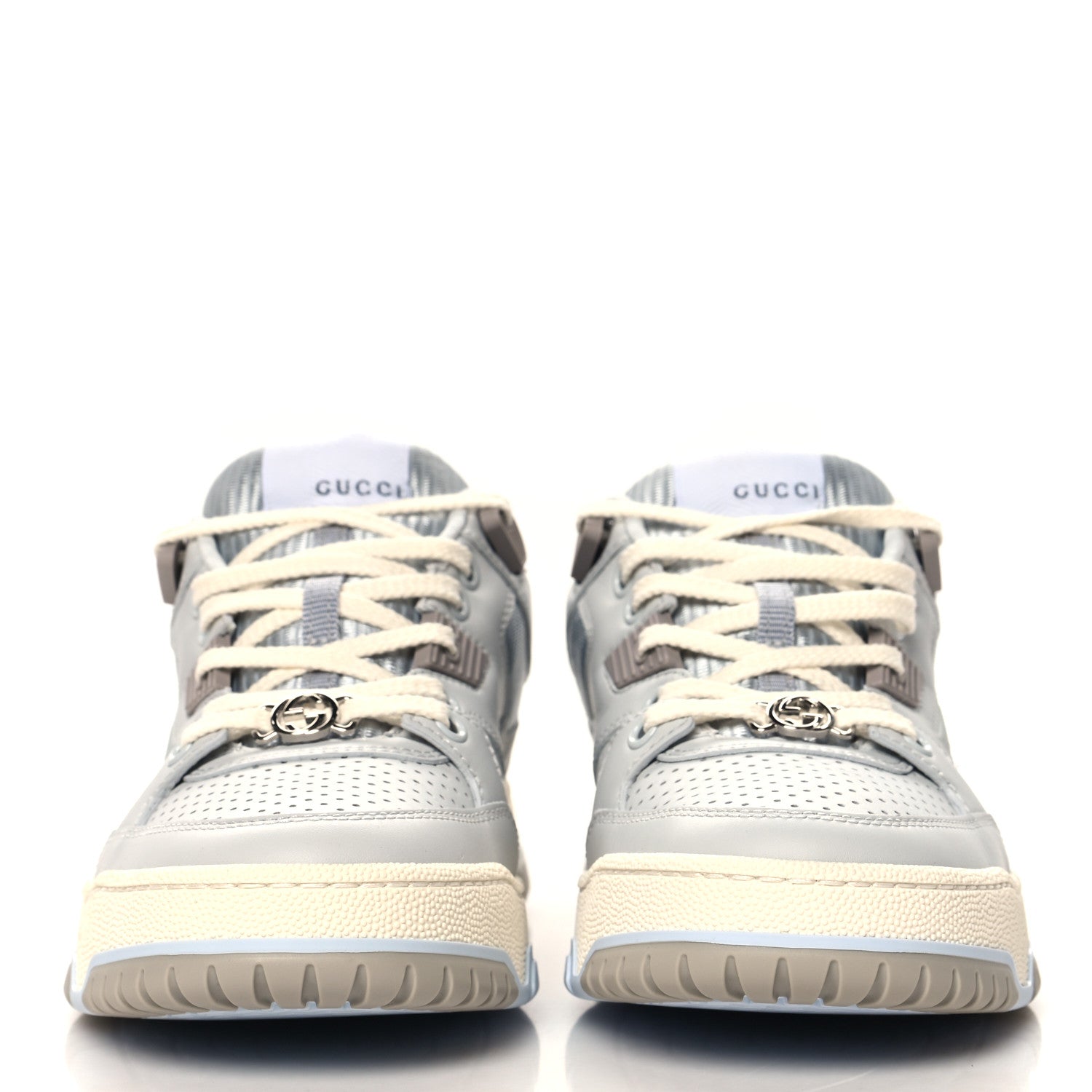 Calfskin Perforated Sneakers 36 Smoky Grey