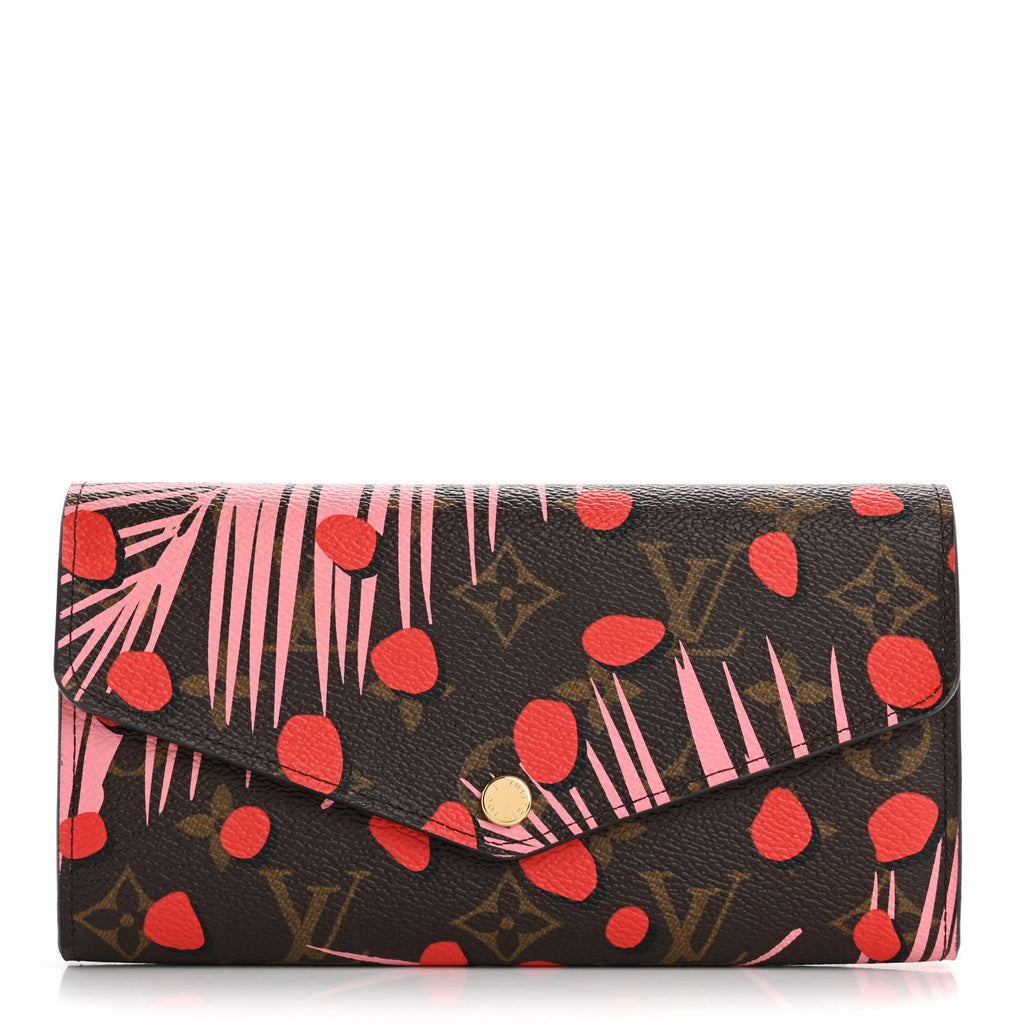 Monogram Jungle Dots Sarah Wallet Sugar Pink Poppy