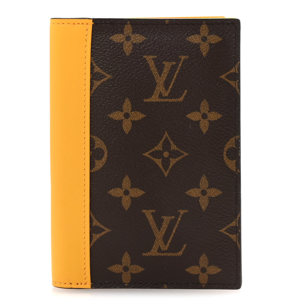 Monogram Macassar Passport Cover Jaune