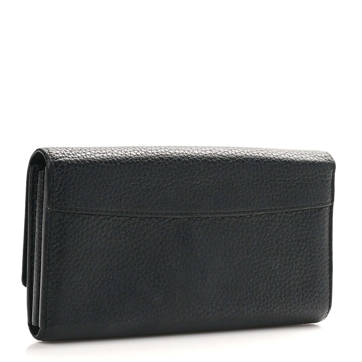 Taurillon Embellished Capucines Long Wallet Black