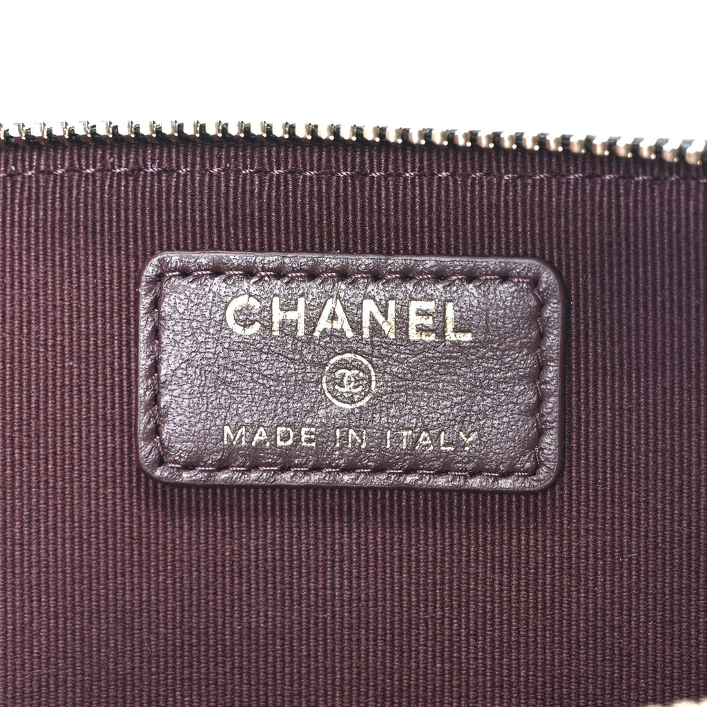 Caviar Quilted Phone Pocket With Chain WOC Black