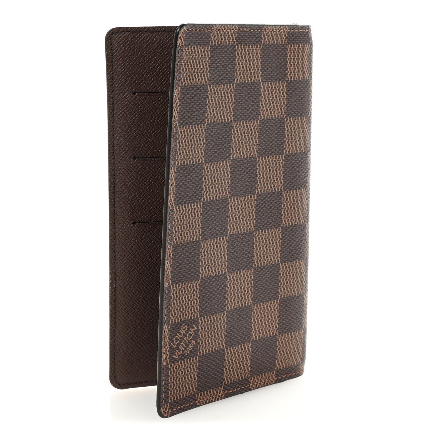Damier Ebene Checkbook Cover Wallet