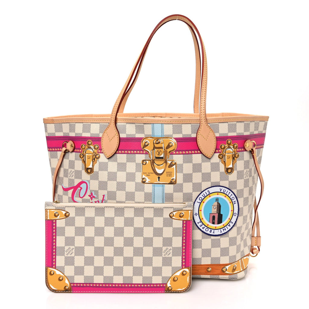 Damier Azur Summer Trunks Saint Tropez Neo Neverfull MM