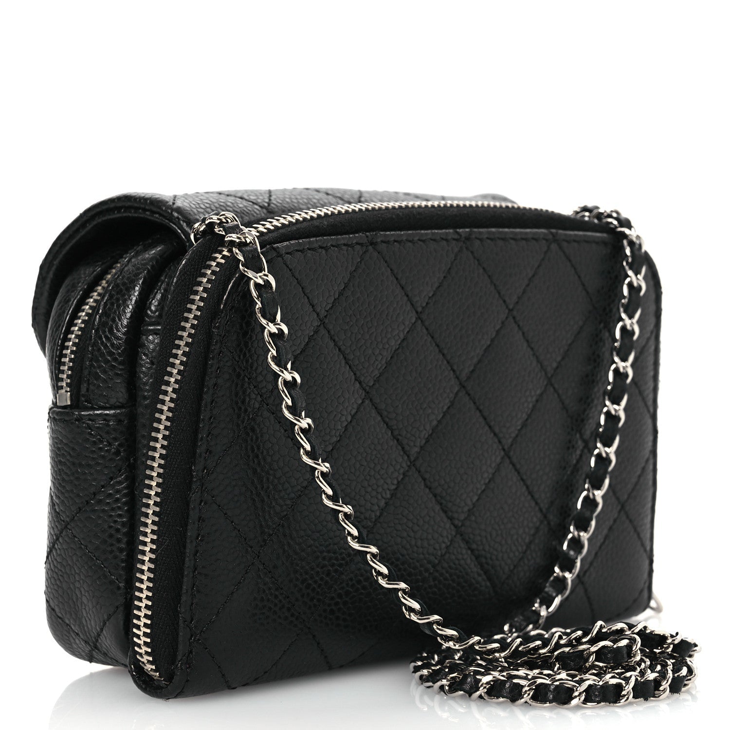 Caviar Quilted New Mini Flap Black