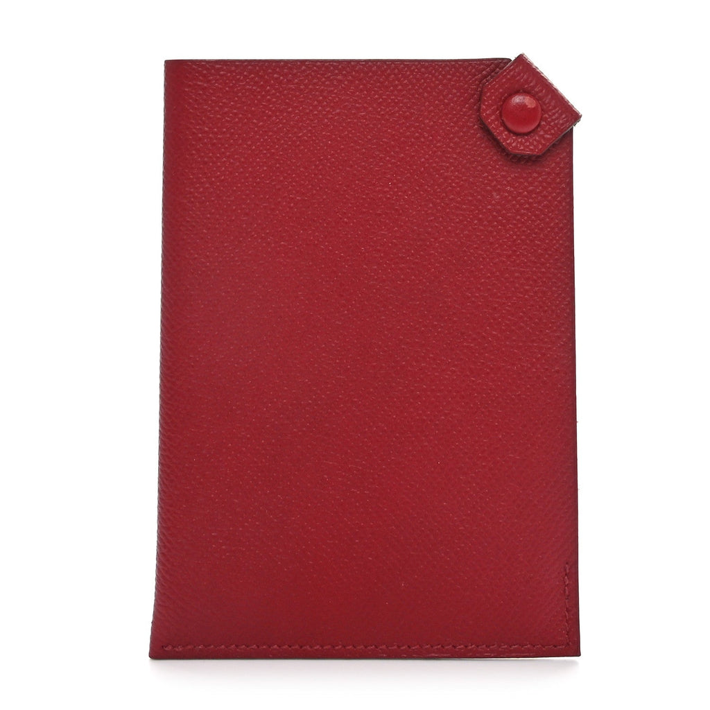 Epsom Tarmac PM Passport Holder Rouge Grenat