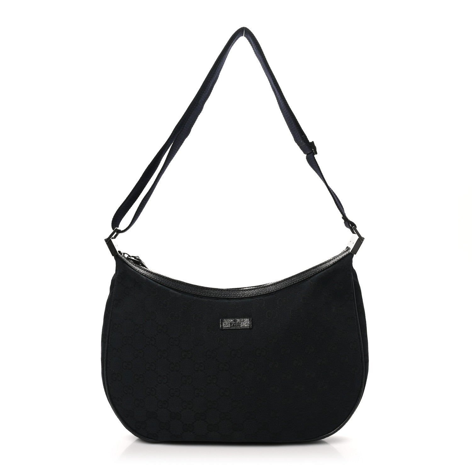 Monogram Medium Half Moon Hobo Black