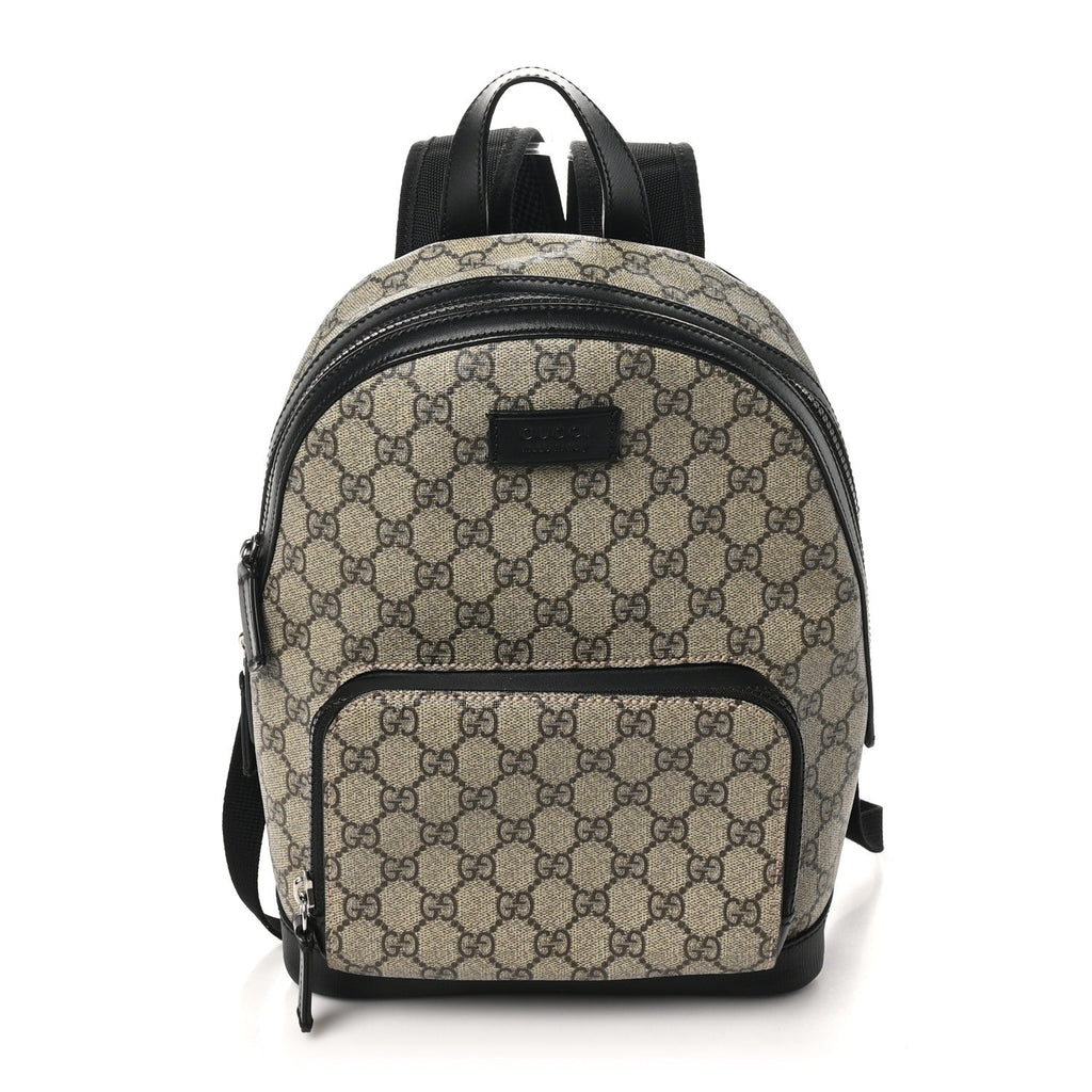 GG Supreme Monogram Small Eden Day Backpack Black