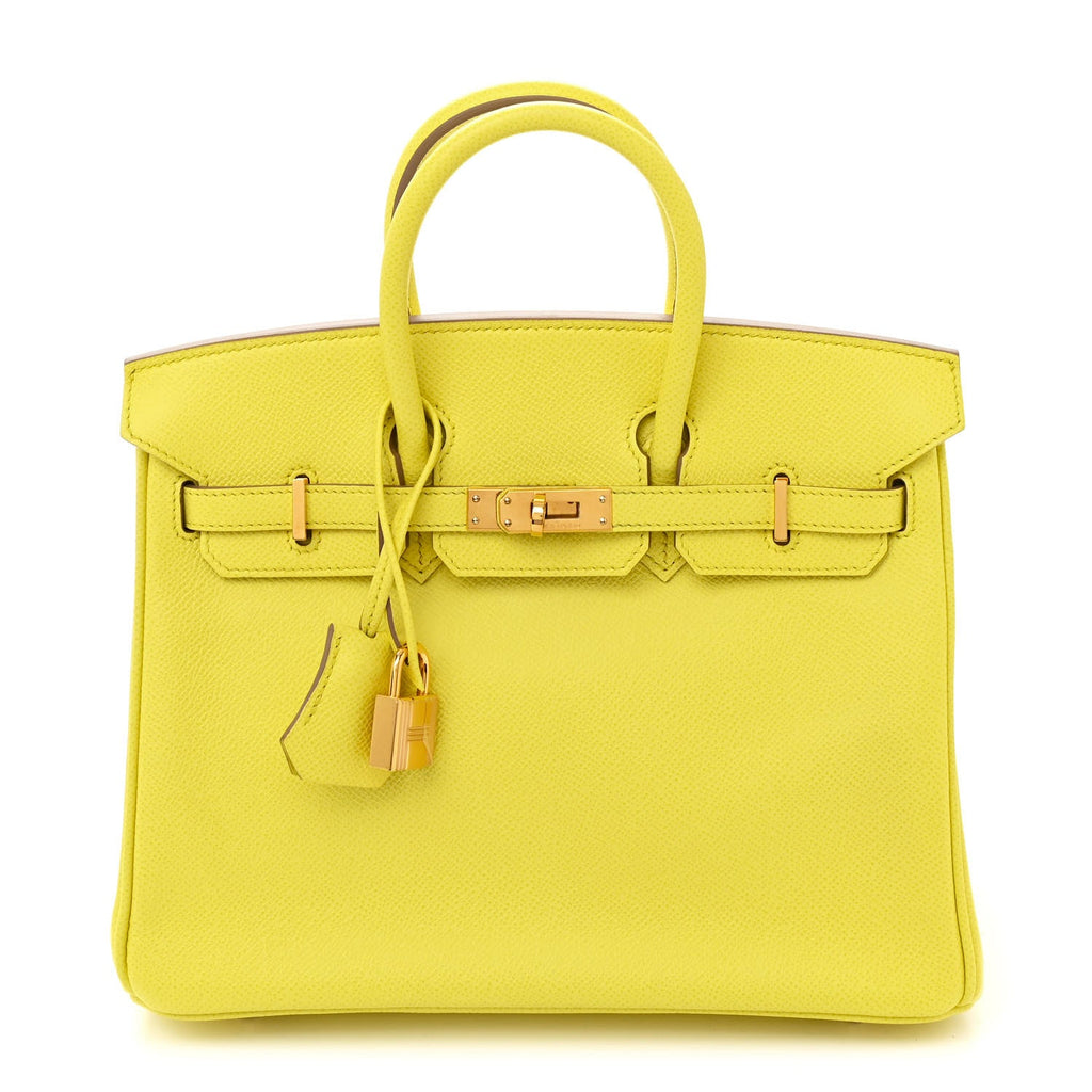 Epsom Birkin 25 Lime